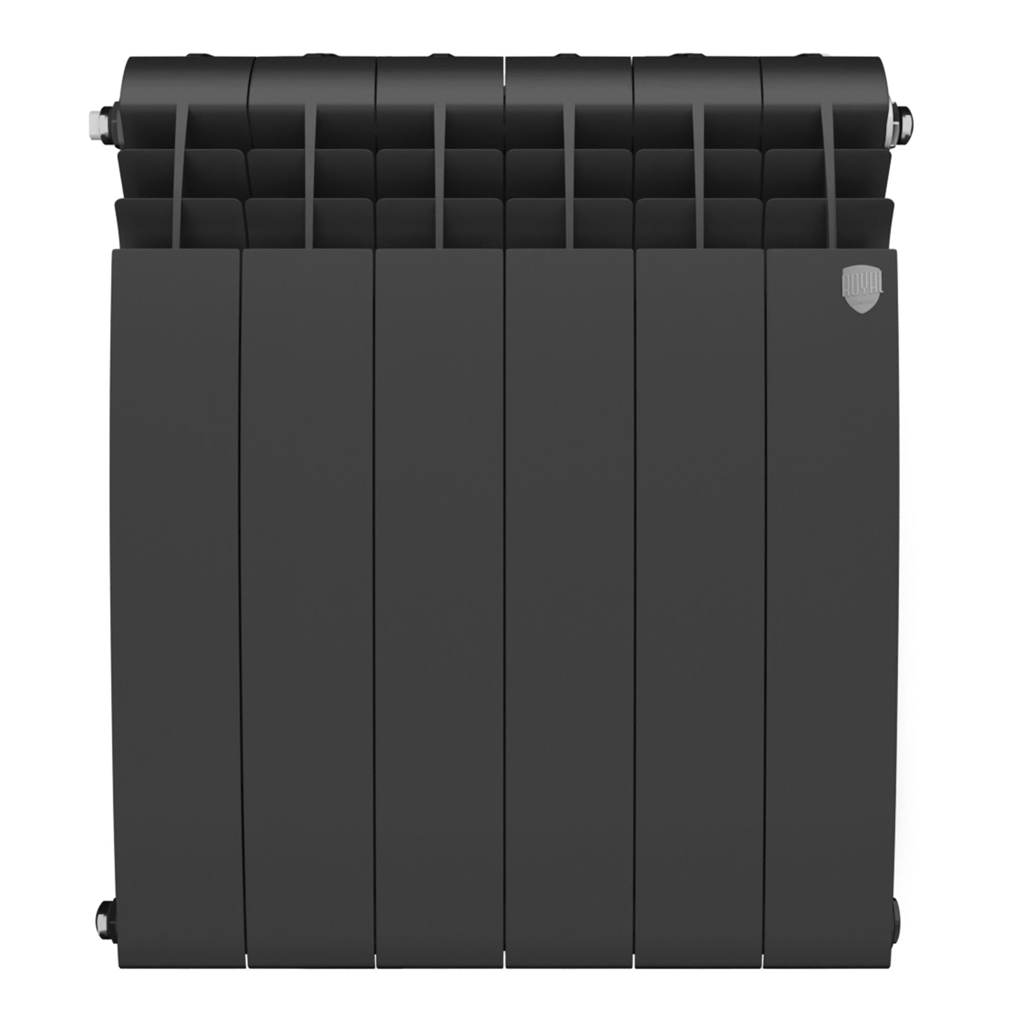 Радиатор биметаллический Royal Thermo BiLiner B Черный 500 x 87 6 секций