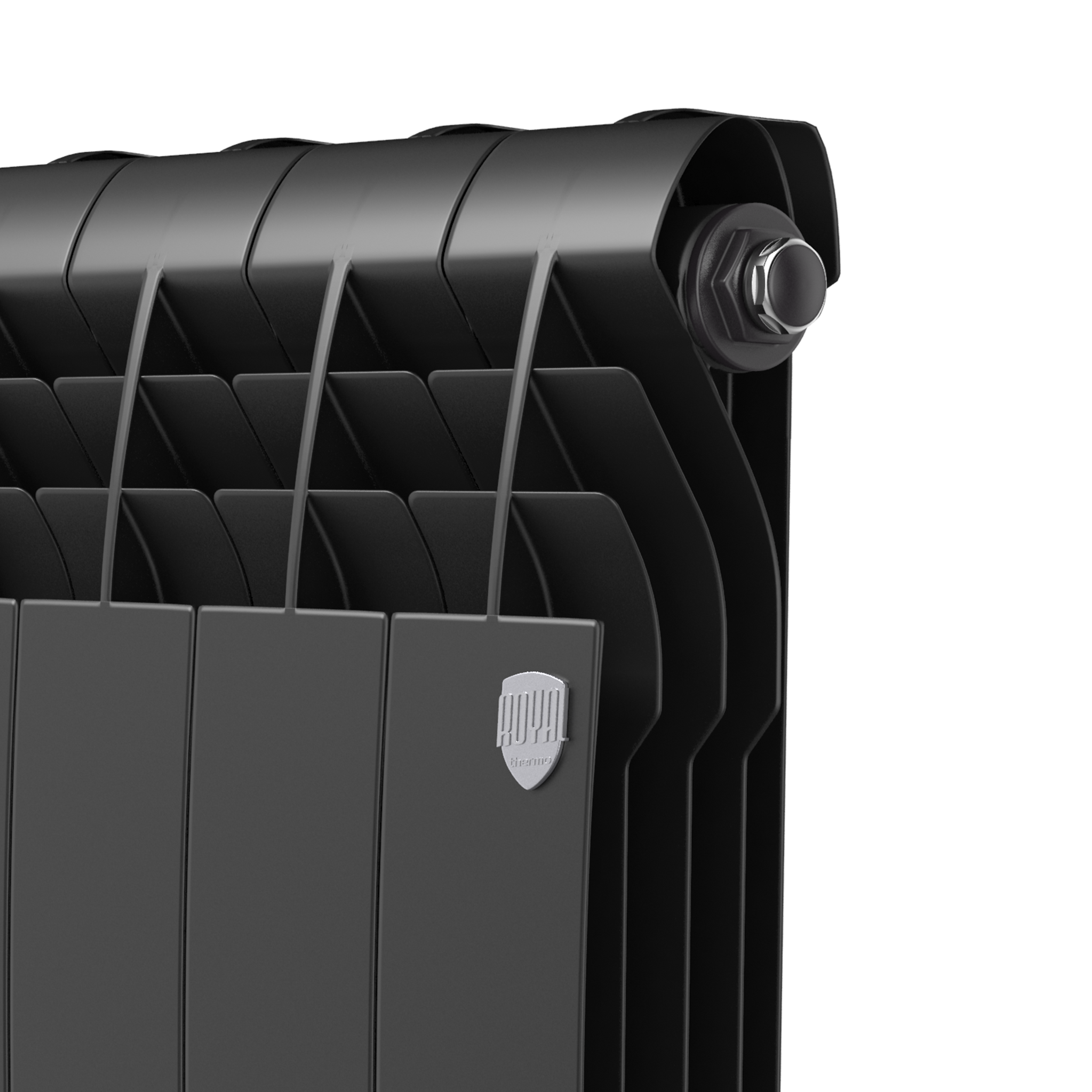Радиатор биметаллический Royal Thermo BiLiner B Черный 500 x 87 10 секций
