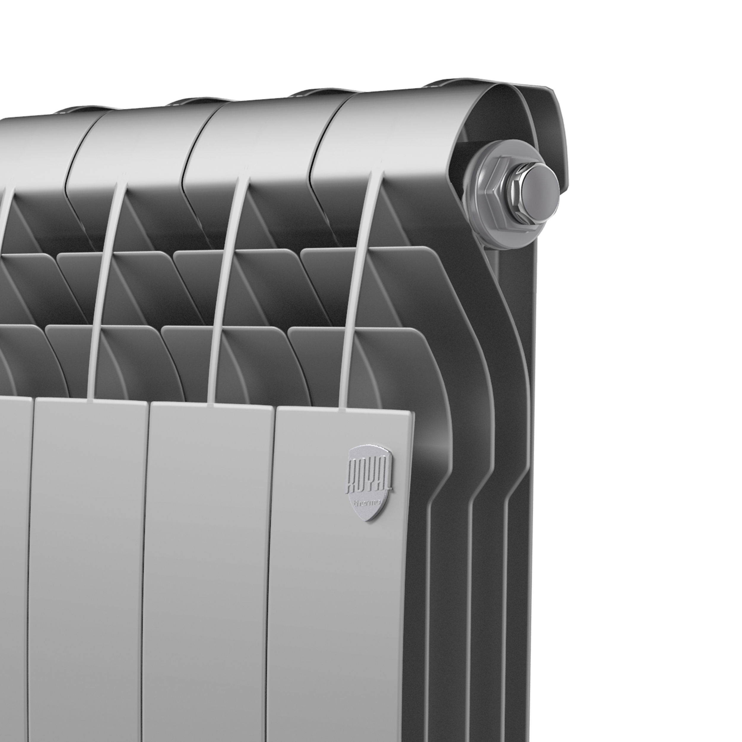 Радиатор биметаллический Royal Thermo BiLiner B Серебристый 500 x 87 6 секций