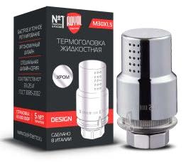 Термоголовка жидкостная Royal Thermo Design PRO М30х1,5 (хром)