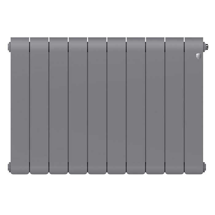 Дизайн-радиатор бимет. Royal Thermo Infinity Silver Satin 500 x 100 - 10 секц.