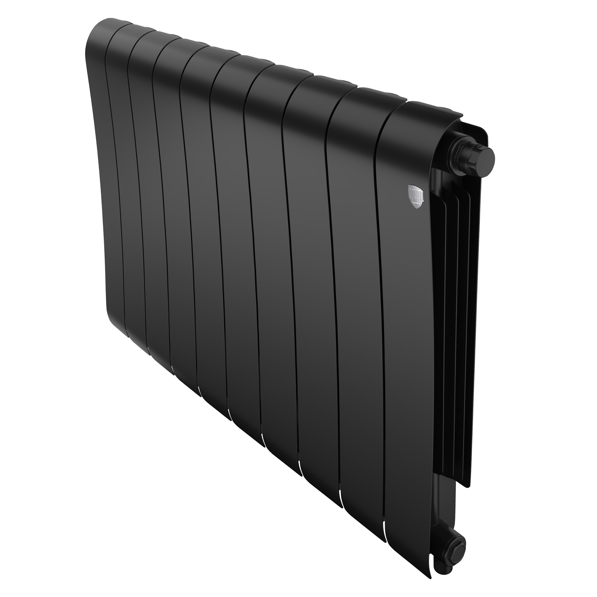 Дизайн-радиатор бимет. Royal Thermo Infinity Noir Sable VR 500 x 100 - 10 секц.(нижн. подкл.)