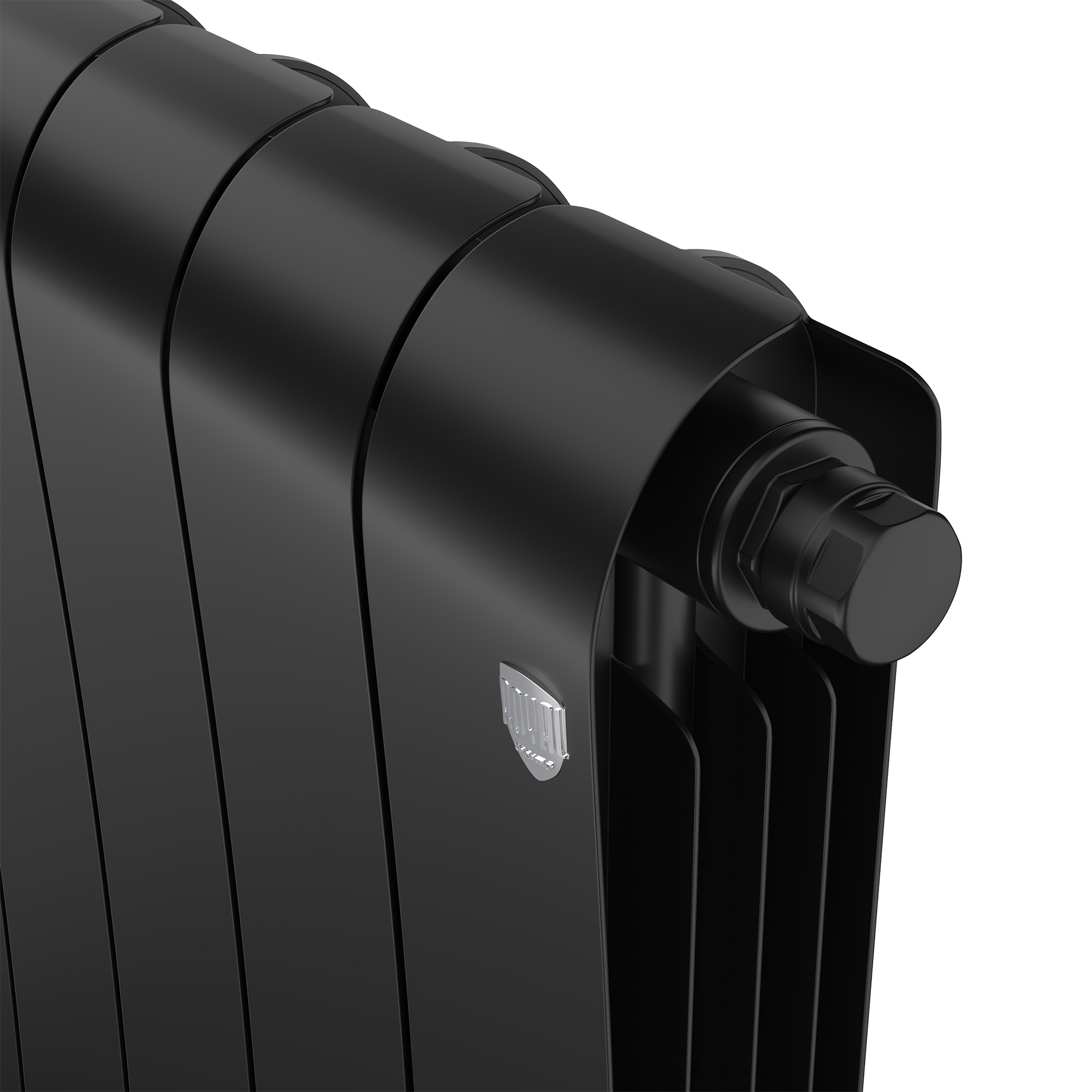 Дизайн-радиатор бимет. Royal Thermo Infinity Noir Sable VR 500 x 100 - 4 секц.(нижн. подкл.)