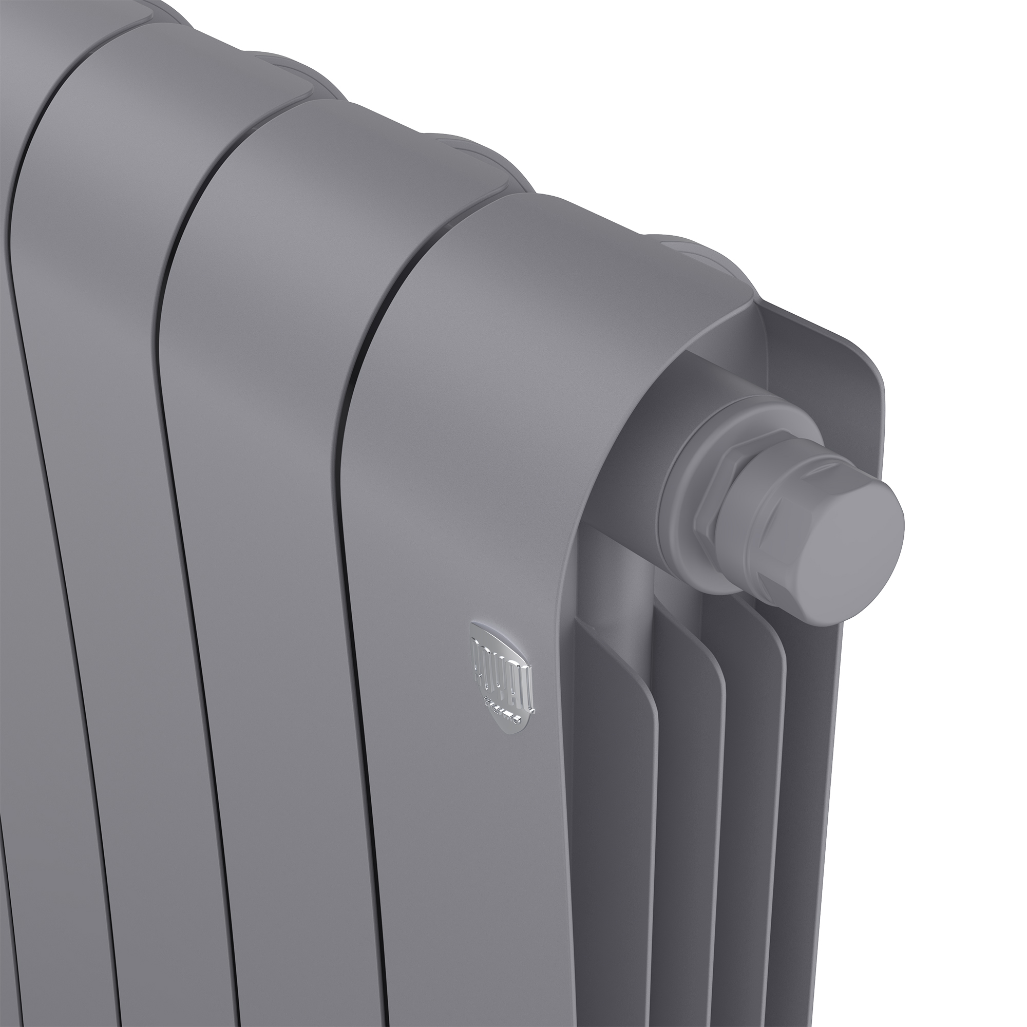 Дизайн-радиатор бимет. Royal Thermo Infinity Silver Satin VR 500 x 100 - 4 секц.(нижн. подкл.)