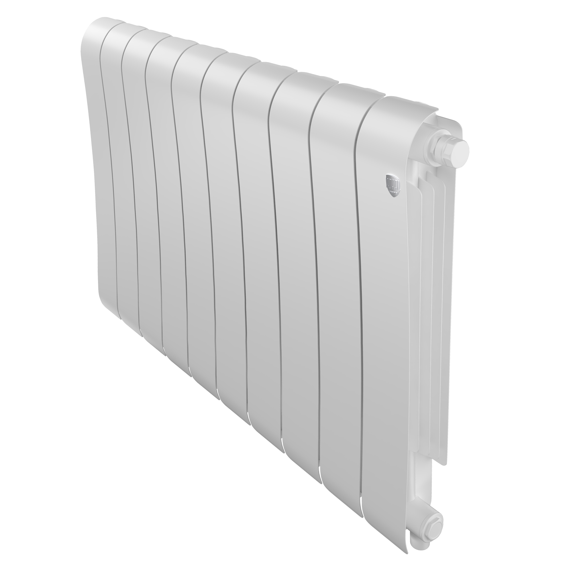 Дизайн-радиатор бимет. Royal Thermo Infinity Bianco Traffico VR 500 x 100 - 10 секц.(нижн. подкл)