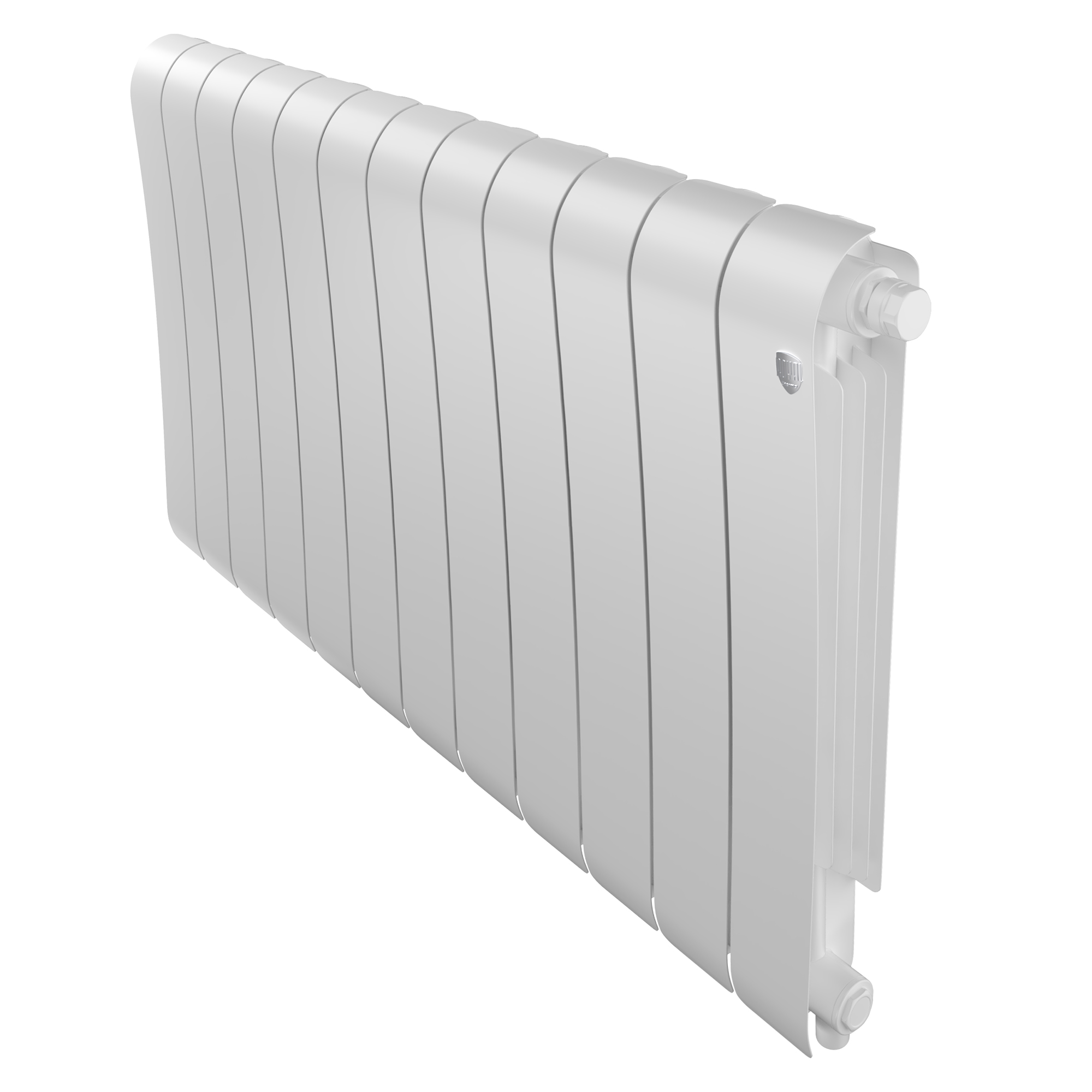 Дизайн-радиатор бимет. Royal Thermo Infinity Bianco Traffico VR 500 x 100 - 12 секц.(нижн.подкл.)