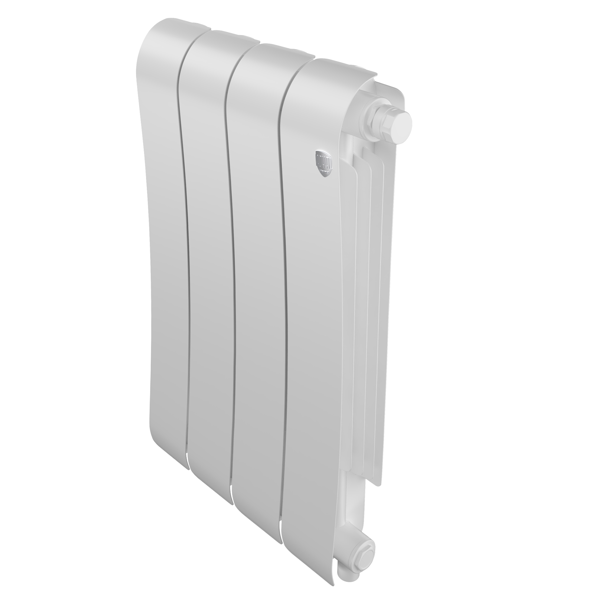 Дизайн-радиатор бимет. Royal Thermo Infinity Bianco Traffico VR 500 x 100 - 4 секц.(нижн. подкл.)
