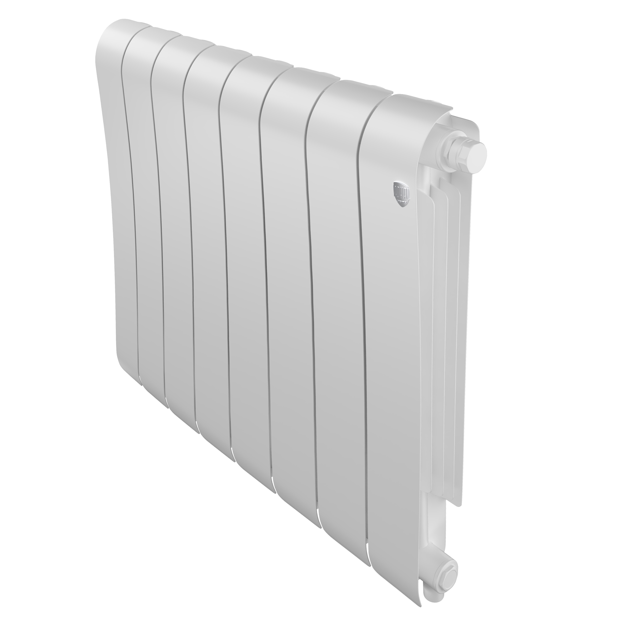 Дизайн-радиатор бимет. Royal Thermo Infinity Bianco Traffico VR 500 x 100 - 8 секц.(нижн.подкл.)
