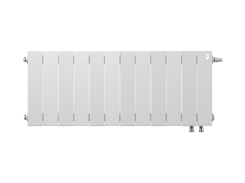 Дизайн-радиатор бимет. Royal Thermo PianoForte Белый VR 300 x 100 12 секц. (нижн. подкл.)