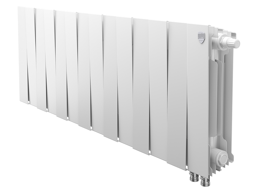 Дизайн-радиатор бимет. Royal Thermo PianoForte Белый VR 300 x 100 14 секц. (нижн. подкл.)