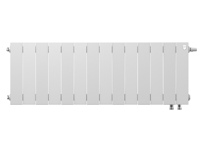 Дизайн-радиатор бимет. Royal Thermo PianoForte Белый VR 300 x 100 14 секц. (нижн. подкл.)