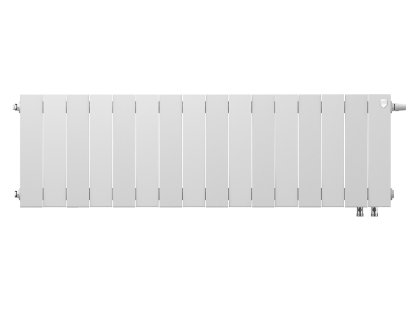 Дизайн-радиатор бимет. Royal Thermo PianoForte Белый VR 300 x 100 16 секц. (нижн. подкл.)