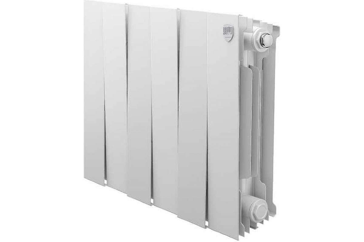 Дизайн-радиатор бимет. Royal Thermo PianoForte Белый VR 300 x 100 6 секц. (нижн. подкл.)