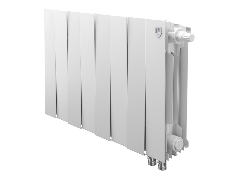 Дизайн-радиатор бимет. Royal Thermo PianoForte Белый VR 300 x 100 8 секц. (нижн. подкл.)