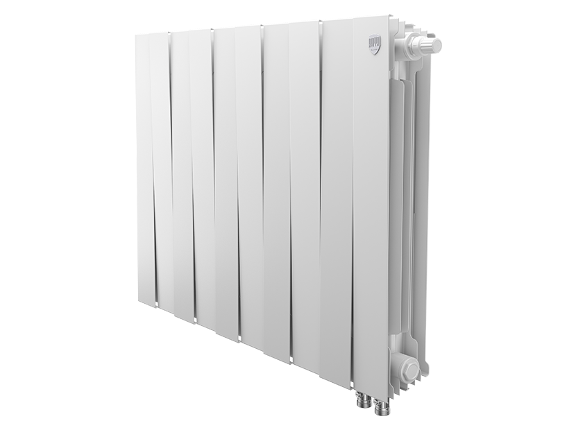 Дизайн-радиатор бимет. Royal Thermo PianoForte Белый VR 500 x 100 10 секц. (нижн. подкл.)