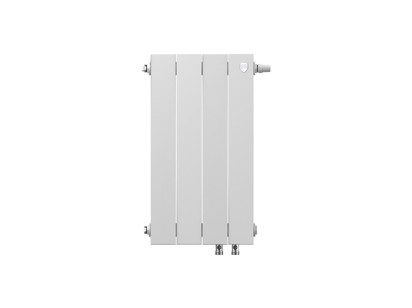 Дизайн-радиатор бимет. Royal Thermo PianoForte Белый VR 500 x 100 4 секц. (нижн. подкл.)