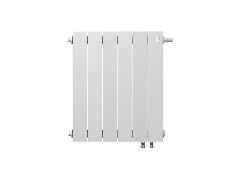 Дизайн-радиатор бимет. Royal Thermo PianoForte Белый VR 500 x 100 6 секц. (нижн. подкл.)