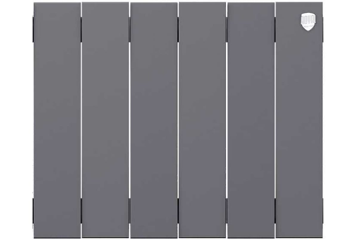 Дизайн-радиатор бимет. Royal Thermo PianoForte Серебристый VR 300 x 100 6 секц. (нижн. подкл.)