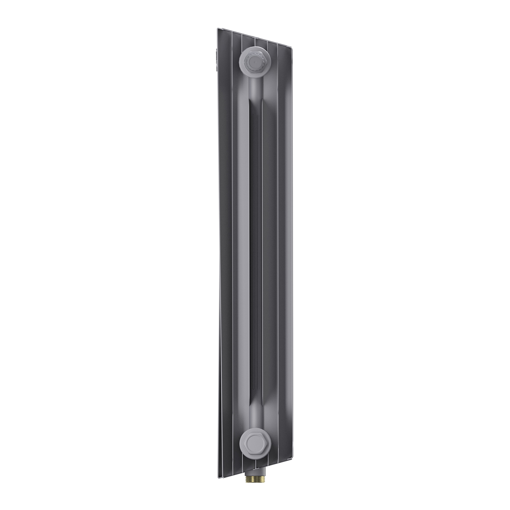Дизайн-радиатор бимет. Royal Thermo PianoForte Серебристый VR 500 x 100 10 секц. (нижн. подкл.)