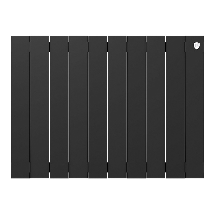 Дизайн-радиатор бимет. Royal Thermo PianoForte Чёрный 500 x 100 - 10 секц.