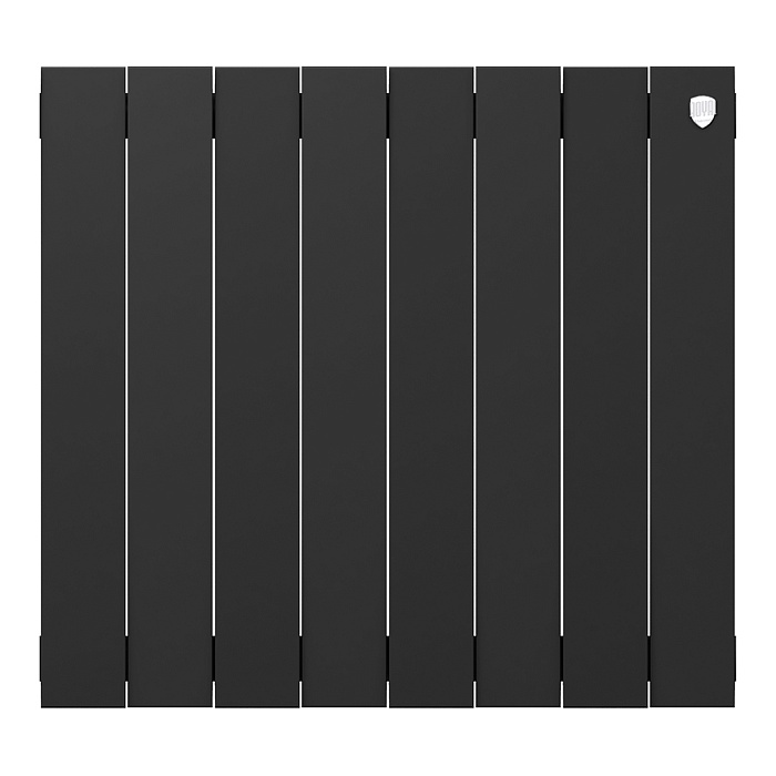 Дизайн-радиатор бимет. Royal Thermo PianoForte Чёрный 500 x 100 - 8 секц.