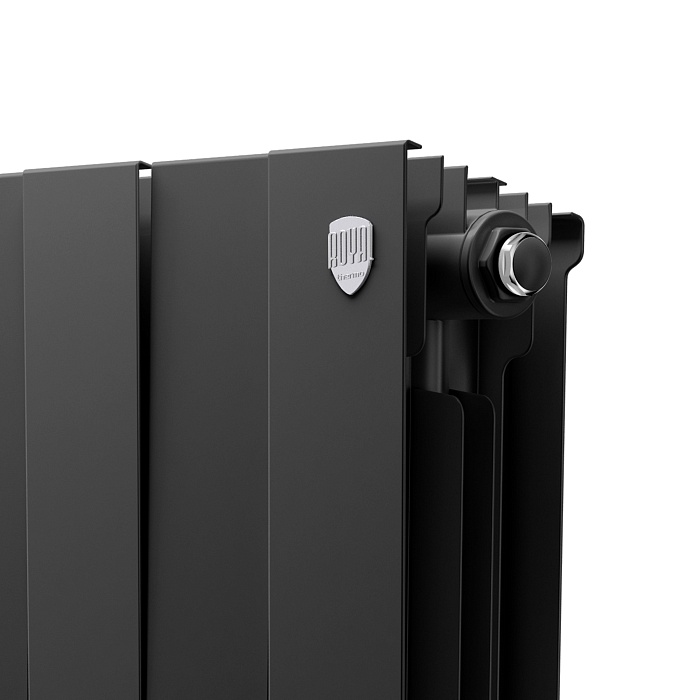 Дизайн-радиатор бимет. Royal Thermo PianoForte Чёрный 500 x 100 - 4 секц.