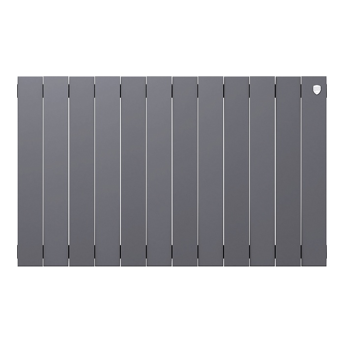Дизайн-радиатор бимет. Royal Thermo PianoForte Серебристый 500 x 100- 12 секц.
