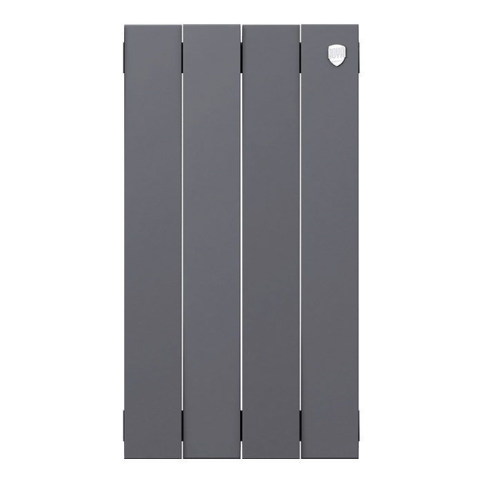 Дизайн-радиатор бимет. Royal Thermo PianoForte Серебристый 500 x 100 - 4 секц.