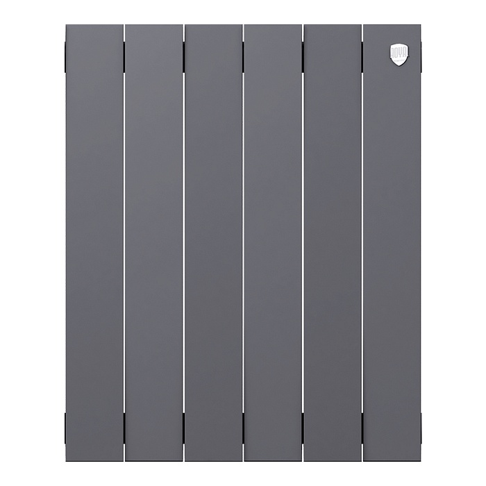 Дизайн-радиатор бимет. Royal Thermo PianoForte Серебристый 500 x 100 - 6 секц.
