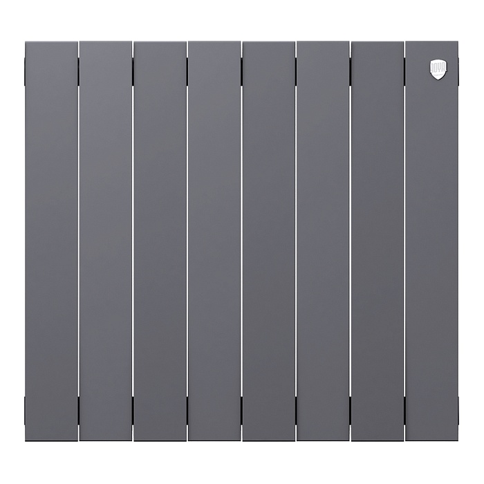 Дизайн-радиатор бимет. Royal Thermo PianoForte Серебристый 500 x 100 - 8 секц.