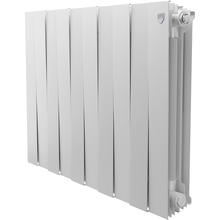 Дизайн-радиатор бимет. Royal Thermo PianoForte Белый 500 x 100- 10 секц.