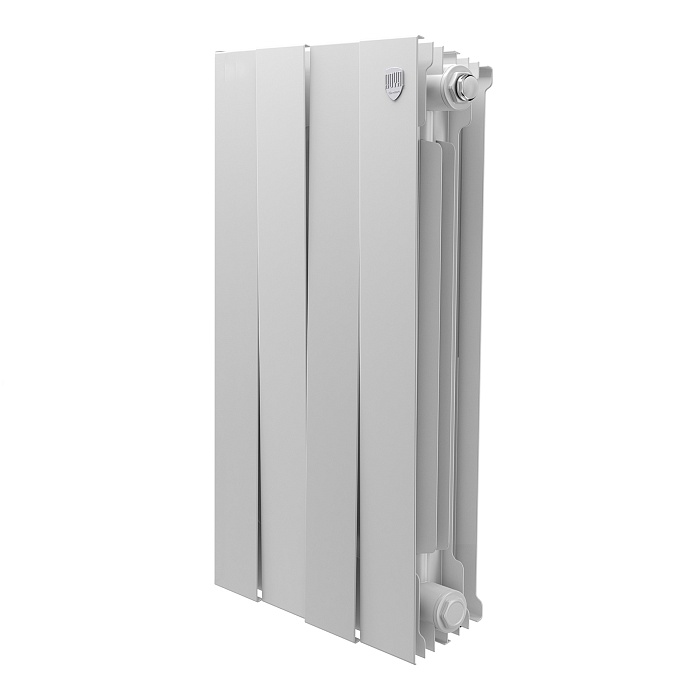 Дизайн-радиатор бимет. Royal Thermo PianoForte Белый 500 x 100 - 4 секц.