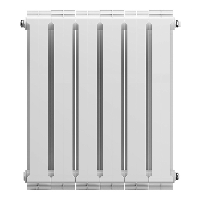 Дизайн-радиатор бимет. Royal Thermo PianoForte Белый 500 x 100 - 6 секц.