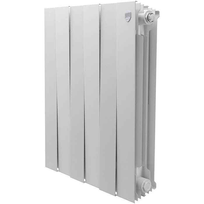 Дизайн-радиатор бимет. Royal Thermo PianoForte Белый 500 x 100 - 6 секц.