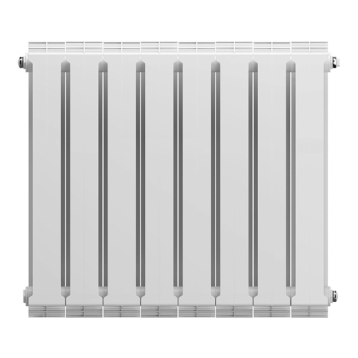 Дизайн-радиатор бимет. Royal Thermo PianoForte Белый 500 x 100- 8 секц.