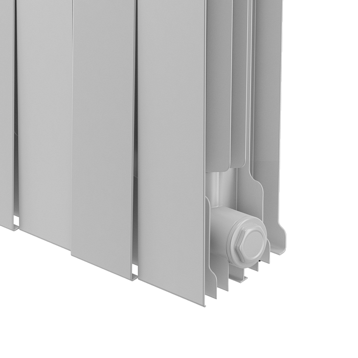 Дизайн-радиатор бимет. Royal Thermo PianoForte Белый 500 x 100 - 4 секц.