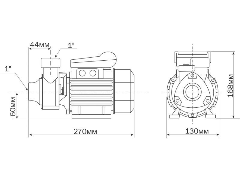 Насос поверхностный Aquario ADB-40