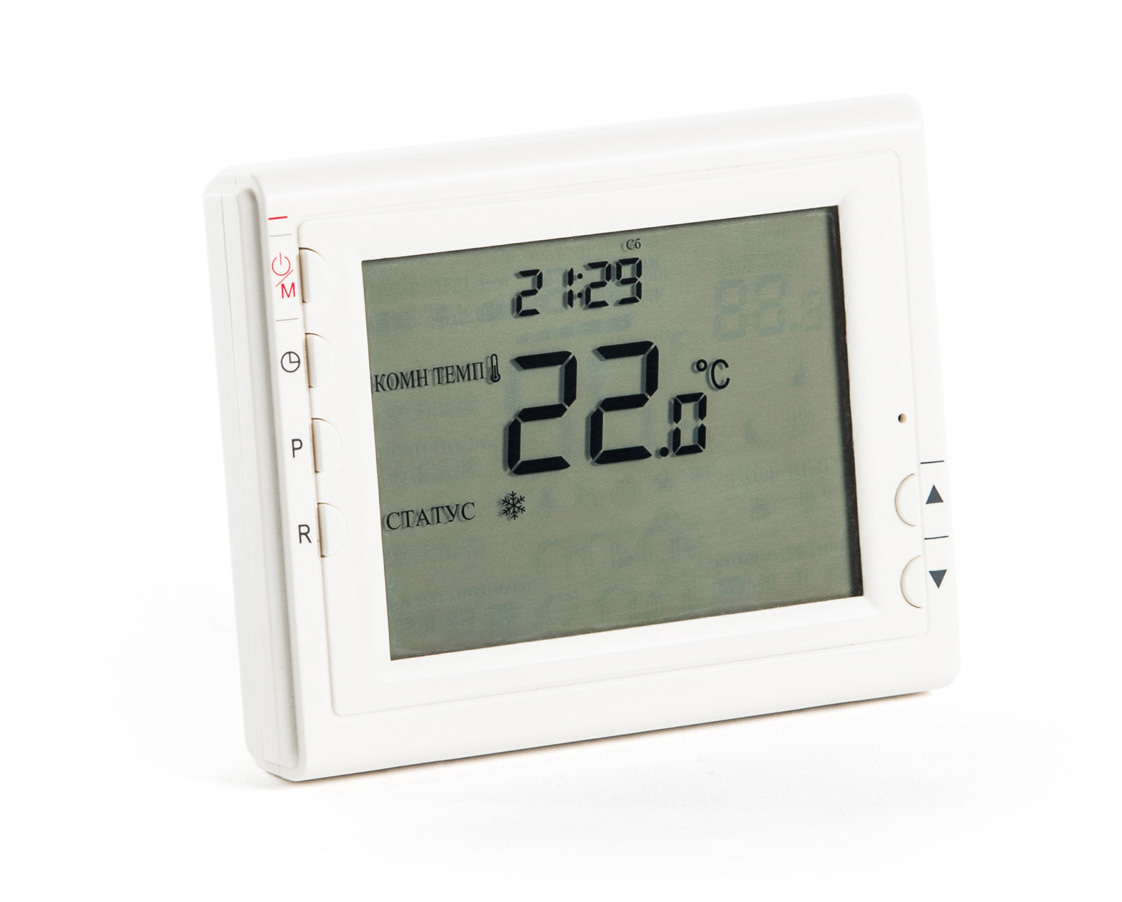 Термостат комнатный Бастион Teplocom TS-Prog-2AA/8A, проводной, прогр., реле 250В, 8А