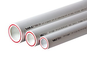 Труба PP-FIBER арм. стекл., PN 25, 50 MM (белый)