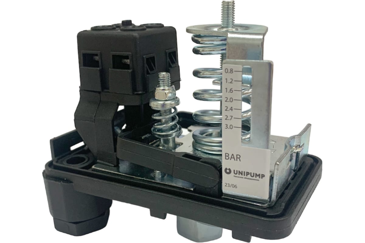 Реле давления PM/5 c град.шкалой (вращ. гайка) 1/4", Unipump