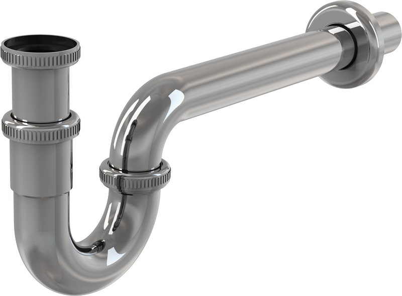 Сифон прямоточный латунь 1.1/4*32 хром. A432 ALCAPLAST Alcadrain