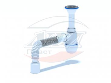 Сифон Ани 1 1/2"*40 с гибкой трубой 40*50