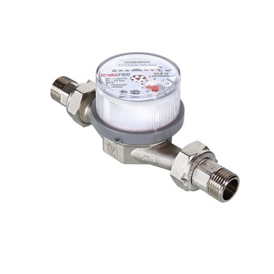 Водосчетчик унив., квартирный, до +90^С, 1,5м3, 1/2", 110 мм (NEW)