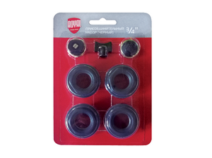 Комплект монтажный Royal Thermo 1”х 3/4" черный